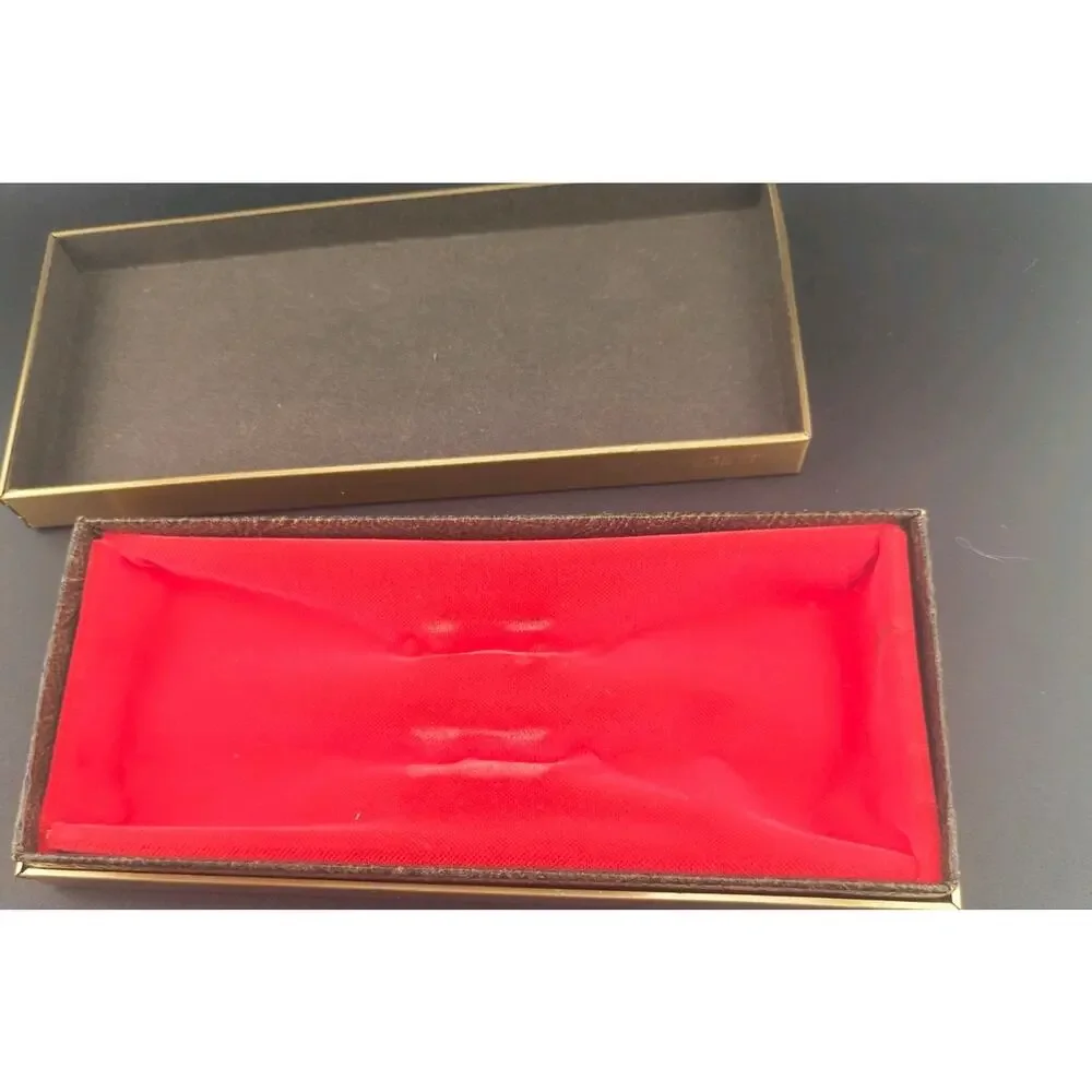 Vintage Parker 75 Imperial Set Classic Empty Double Pen Box Case Red Velvet